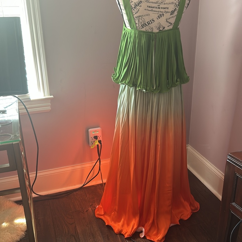 Alden Adair Green and Orange Maxi Dress - Picture 9 of 9
